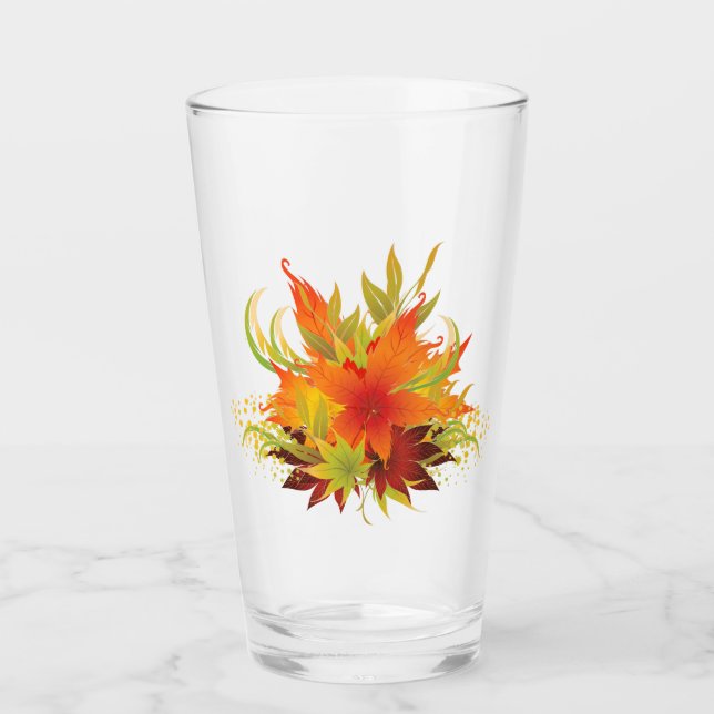 Verre Feuilles d'automne (Devant)