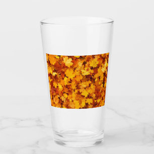 Verre Feuilles d'automne