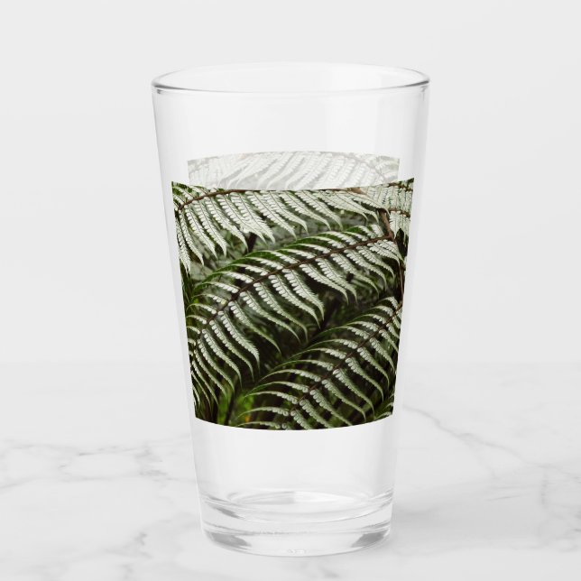Verre Feuilles de fougère II Vert foncé Nature (Devant)