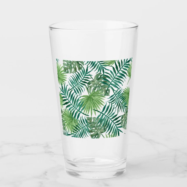Verre Feuilles de la jungle tropicale (Devant)