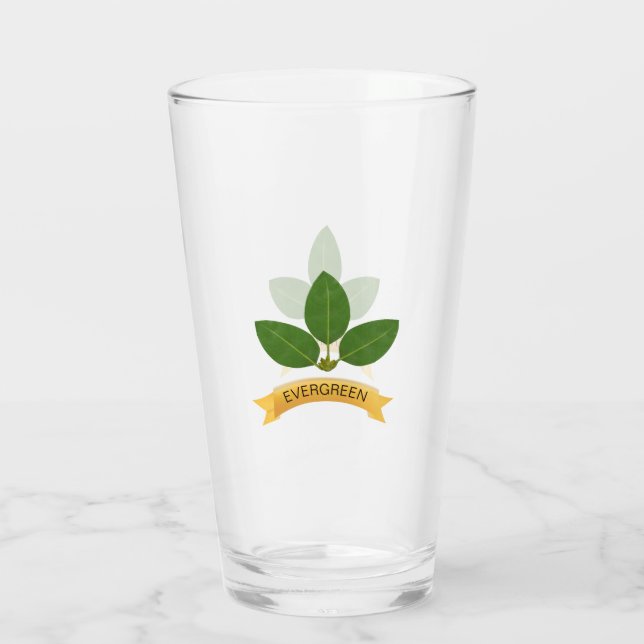 Verre Feuilles Vertes Modernes (Dos)