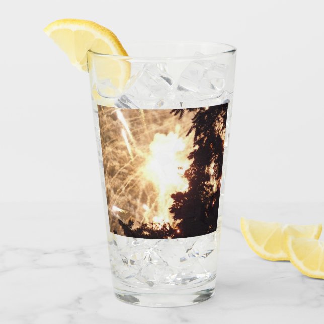 Verre Feux d'artifice 15 Collins (Devant glace)