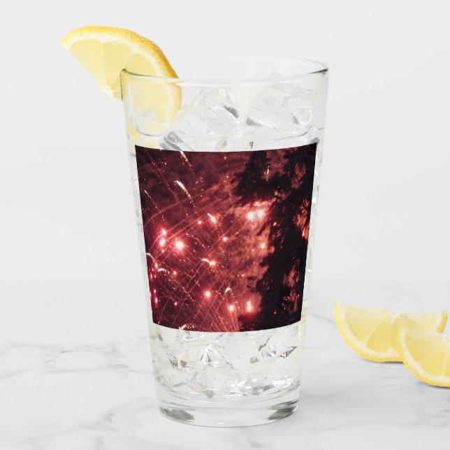 Verre Feux d'artifice 3 Collins vitre (Devant glace)