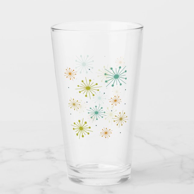 Verre Feux d'artifice atomiques des années 1950 Éclats d (Devant)