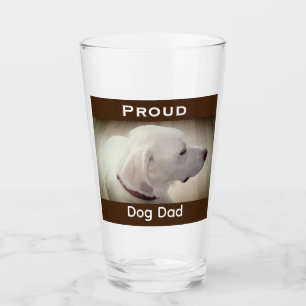 Verre Fier Chien Papa Sombre Brown
