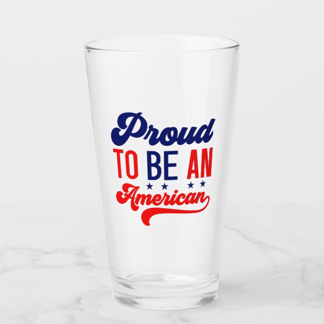 Verre Fier d'être un Américain (Devant)