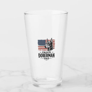 Verre Fier père Doberman Vintage Drapeau Vector Design_1