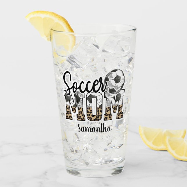 Verre Fier Soccer Maman - Champion de Sideline (Devant glace)