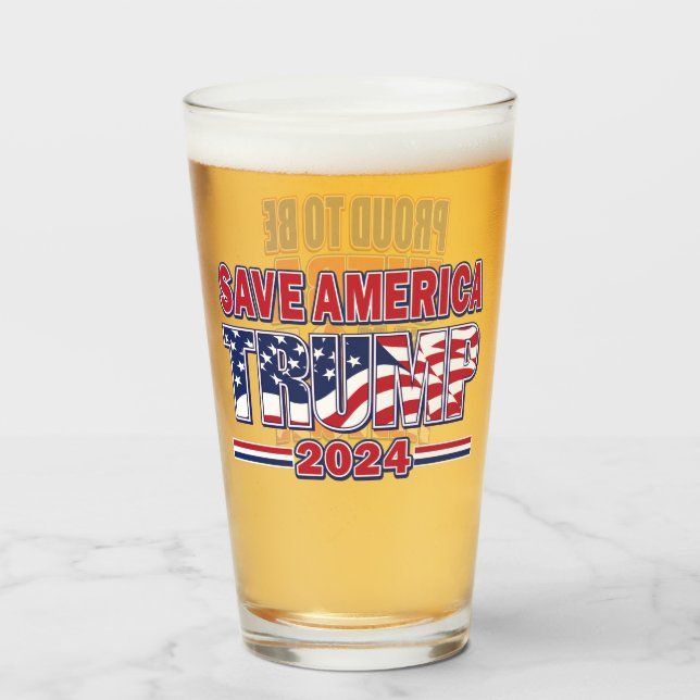 Verre Fière De Soutenir Trump (Dos (rempli))