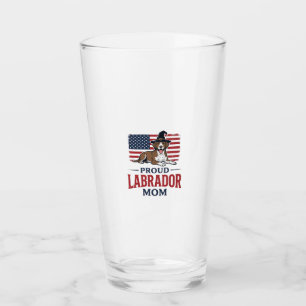 Verre Fière mère Labrador Patriote Chien Halloween T-shi