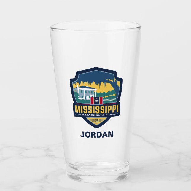 Verre Fierté de l'État | Mississippi (Devant)