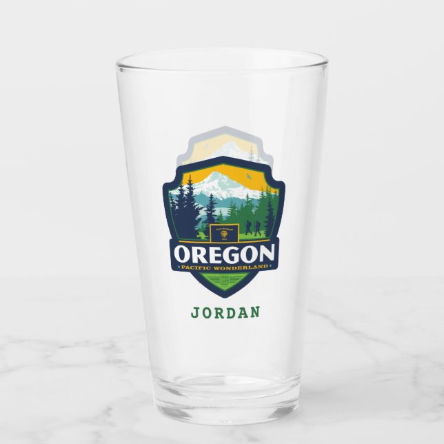 Verre Fierté de l'État | Oregon (Devant)