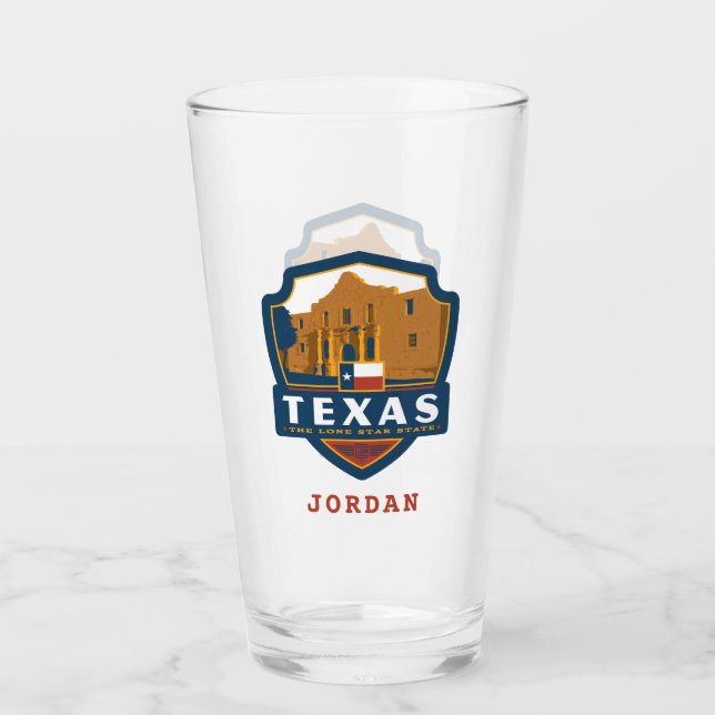 Verre Fierté de l'État | Texas (Devant)