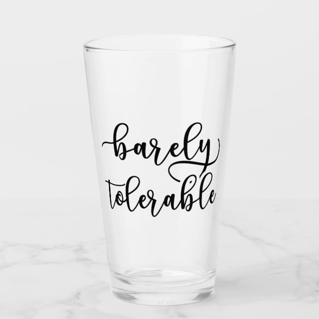 Verre Fierté Et Préjudice - À Peine Tolérable I (Devant)