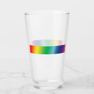 Verre Fierté lgbtq lgbt arc-en-ciel couleurs coupe motif