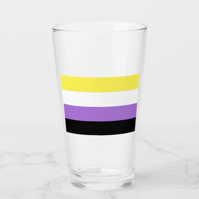 Verre Fierté non binaire (Devant)