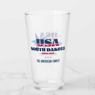 Verre Fierté patriotique du Dakota du Sud Personnalisée