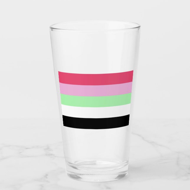 Verre Fierté réciproamantique (Devant)