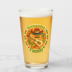 Verre Fiesta espagnole Nom personnalisé Fun Cinco De May