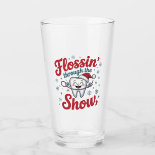 Verre Filant dans la neige Noël drôle de Christmas