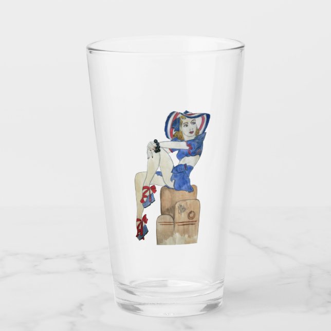 Verre Fille de voile (Devant)