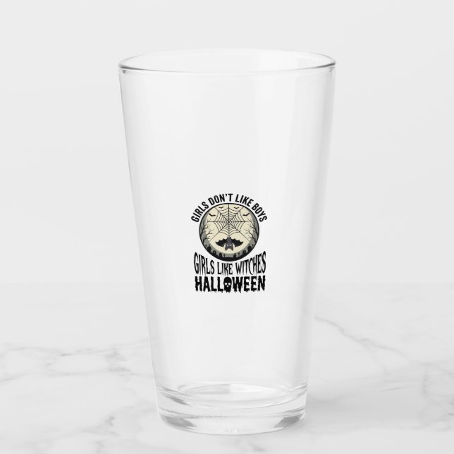 Verre Filles comme sorcières Halloween Design Vector Vin (Devant)