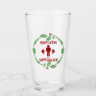 Verre Fitness Funny Fitmas Noël Trainer Vacances