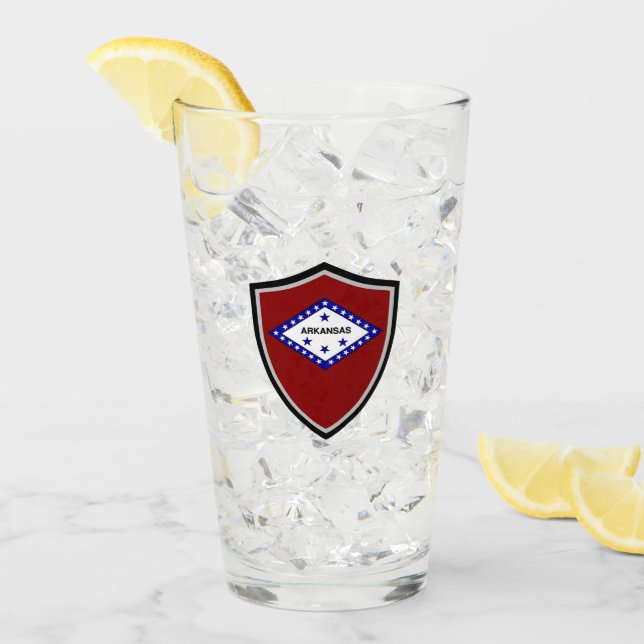 Verre Flag de l'Arkansas (Devant glace)