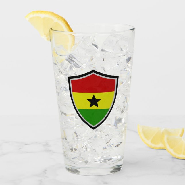 Verre Flag du Ghana (Devant glace)