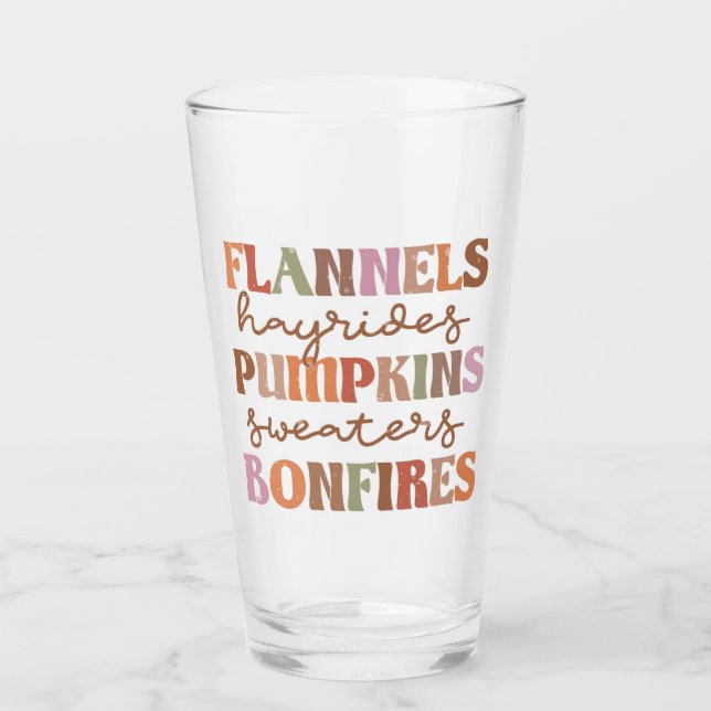 Verre Flannings Bonfires Citrouille (Devant)