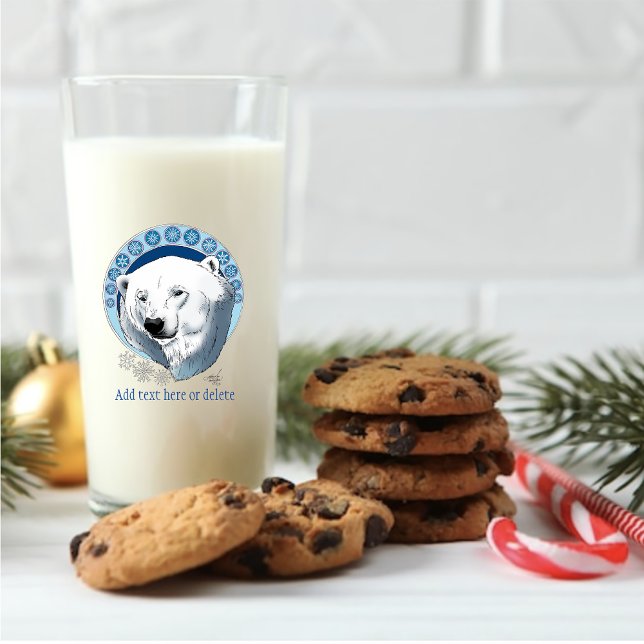 Verre Flèches de neige Ours Polaire Art Nouveau (Créateur téléchargé)