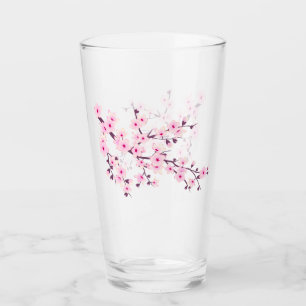 Verre Fleur de cerisier rose