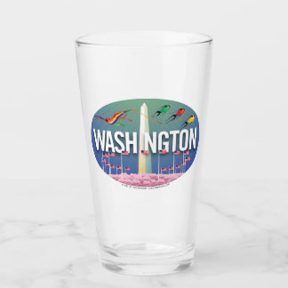 Verre Fleur de cerisiers du printemps de Washington
