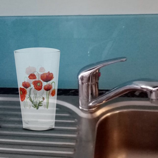Verre Fleur de défilé ROUGE POPPY (Créateur téléchargé)