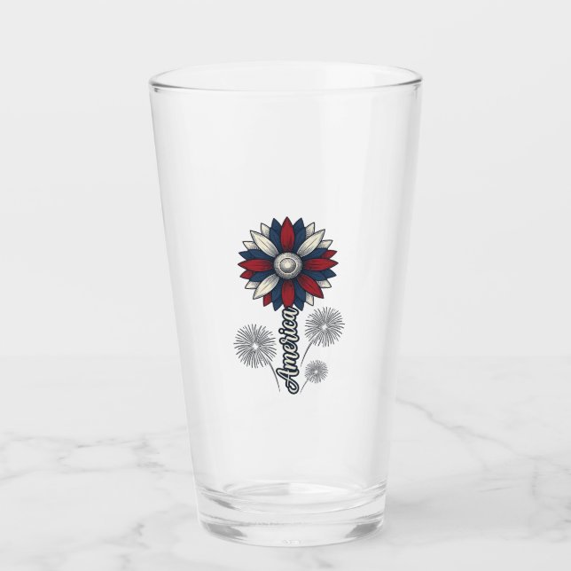 Verre Fleur de feu d'artifice vectoriel de conception pa (Devant)