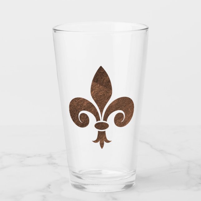 Verre Fleur De Lis Cuivre (Devant)