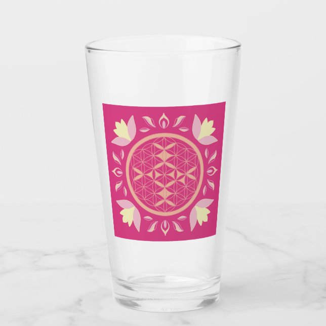 Verre fleur de vie (Devant)