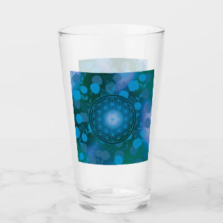 Verre fleur de vie, chakra,zen,géométrie sacrée,
