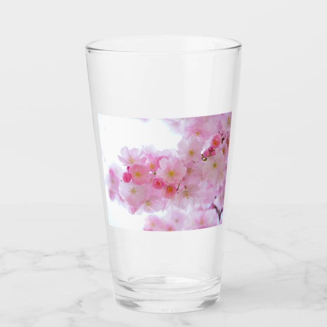 Verre Fleur japonaise de cerisier (Devant)