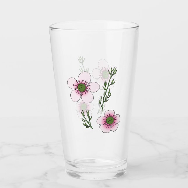 Verre Fleurs de Manuka (Devant)