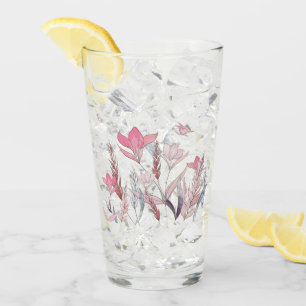 Verre Fleurs d'eau