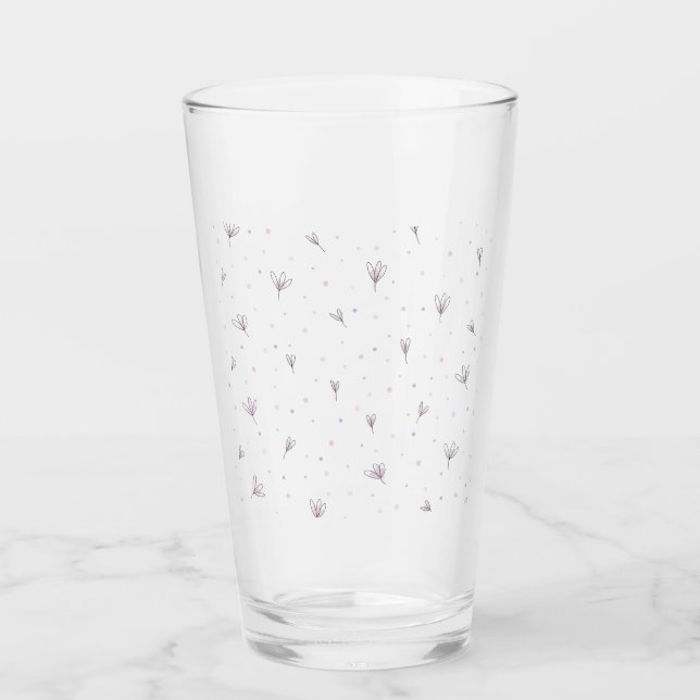 Verre Fleurs Lilac (Devant)