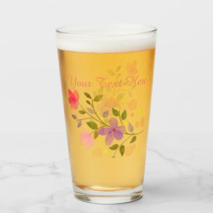 Verre Fleurs magnifiques