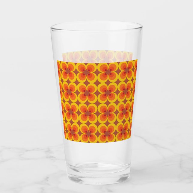 Verre Fleurs psychédéliques  (Devant)