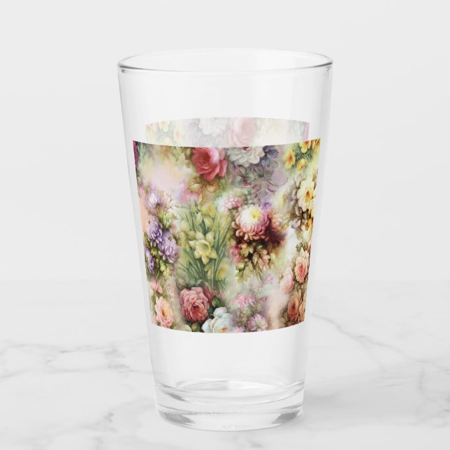 Verre Fleurs vintages (Devant)