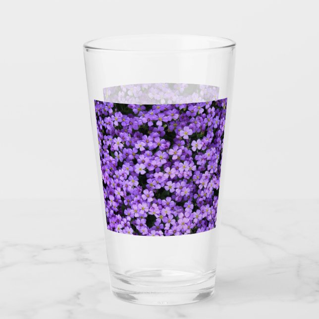 Verre Fleurs violettes (Devant)