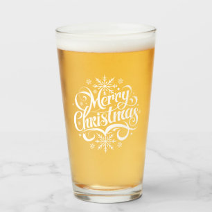Verre Flocons de Noël