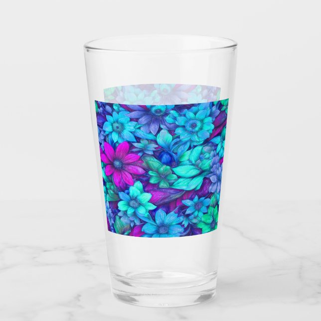 Verre Floral Abstrait #62 (Devant)