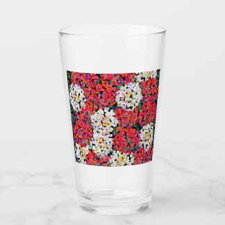 Verre Flores de cristal rouge