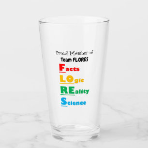 Verre FLORES D'Équipe - Faits, Logique, Réalité, Science